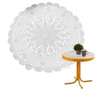 Handmade Lace Crochet Cotton Pitemats - Lace Phantemats | Straight Round Placemat | Handmade Braided Crochet Mostin | Place for Home Tea Cup, Coffee Table, co