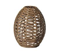 Handmade Lamp Shade Rope Woven Pendant Natural Hanging Light Cover Retro Light Fixture for Restaurant Hanging Shades Retro