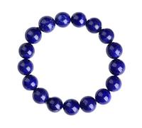 Handmade Lapis Lazuli Round Beaded Bracelet - Stretch Elastic Crystal Jewelry for Men and Women - Protection and Luck(10mm)