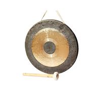 Handmade Large Chao Gong - Copper Chinese Gongs, Traditional Percussion Musical Instrument With Mallet, Gift for Yogo, Meditation, Sports Games, Pet Training, Warnings (Color : 60CM)