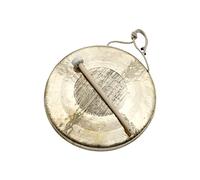 Handmade Large Gong - Chinese Gongs, Traditional Percussion Musical Instrument With Mallet, Gift for Yogo, Meditation, Sports Games, Pet Training, Warnings (Color : 31CM)