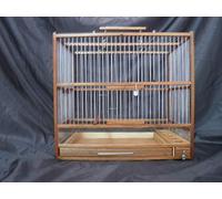 Handmade Large Wooden Bird Cage // Slide-Out Tray, Plexi-Glass