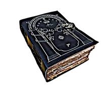 Handmade Leather Journal Doors of Durin LOTR Book of Shadows, Tolkien Hobbit Notebook, Illustrated Ring Gift, 400 Deckle Pages, Hardcover LOTR Decor, J.R.R. Tolkien Books and LOTR Merchandise Set