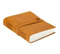 Handmade Leather Journal/Writing Notebook Diary/Bound Daily Notepad for Men & Women Unlined Paper, Writing Pad for Artist, Sketch (6 x 8 Inches)