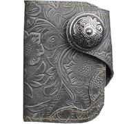 Handmade Leather Key Bag Men's and Women's First Layer Cowhide Retro Key Bag Multi-Functional Coin Purse Literary Card Bag (Color : A, Size