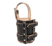 Handmade Leather Motorcycle &Bicycle Bottle Holder Adjustable Drink Carrier