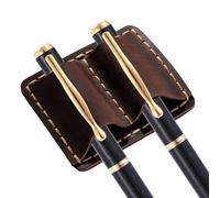 Handmade Leather Pen Holder Clip | Wear-Resistant Anti-Lost,Pencil Holder Clip Loop - for Laboratory School College Pharmacy Outdoor Travel Conference Office Exhibition