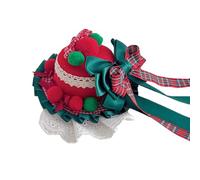 Handmade Lolitas Top Hat Hair Clip Stylish Headdress With Pearls Lace Bowknot Sweet And Elegant Women Barrette