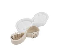 Handmade Lovers Ribbon Candle Cup Shaped Sturdy Silicone Portable Accessory for Home Decor and Gift