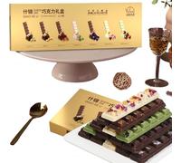 Handmade Luxury Dubai Flavor Chocolate Nuts and Fruit Filling Chocolate Snacks/gifts 161g/5.68oz A Box of Pistachio Paste Chocolate Bars Pistachio Paste Cocoa Butter Gourmet Chocolate Bars