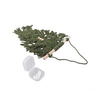 Handmade Macrame Leaf Tapestry with Wooden Beads - Boho Wall Hanging Decor for Bedroom Dorm Room Art - Cotton Rope Wall Art Small Green White(green)