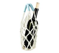 Handmade Macrame Water Bottle Holder, Adjustable Cotton Rope Cup Sleeve for Coffee Tea, Reusable Bottle Carrier for Beach Festival Hiking, Boho Eco Friendly Gift for Her