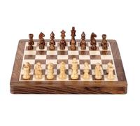 Handmade Magnetic Chess Set, Portable Wooden Folding Board for Travel, Ideal for Beginners & Professional Players(30 * 30cm)