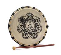 Handmade Mandala Shamanic Drum with Sticks - Meditation Instruments for Sound Healing, Relaxation, Chakras & Spiritual Awakening (25cm)