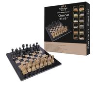 Handmade Marble Chess Set - Black & Onyx (15 x 15 Inches) - Chess Sets for Adults - Premium Quality Chess Boards - Fancy Chess Boards (15 x 15 Without Checkers, Black & Coral)