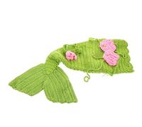 Handmade Mermaid Newborn Photography Prop for Baby Girl Light Green
