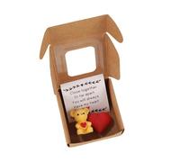 Handmade Mini Teddy Bear in Box, Little Bear in A Box, My Little Worry Bears, Mini Pocket Bears with Emotional Uplifting Support Card, Thoughtful Desk Accessories for Friends/Lovers