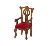 Handmade Miniature Chair Figurine For 1/12 Scale Dollhouses Vintage Styles Living Room Layouts Craft Model Kits Sofa Chair