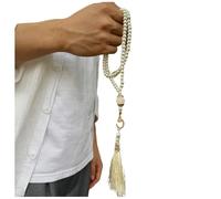 Handmade Misbaha Artificial Pearls Prayer Beads 99 Beads for Spiritual Reflection and Cultural Event Giving Supply Sibha Religious Accessories Prayer