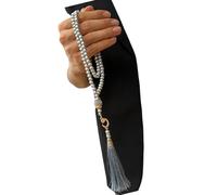 Handmade Misbaha Artificial Pearls Prayer Beads 99 Beads for Spiritual Reflection and Cultural Event Giving Supply Sibha Religious Accessories Prayer