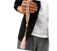 Handmade Misbaha Artificial Pearls Prayer Beads 99 Beads for Spiritual Reflection and Cultural Event Giving Supply Sibha Religious Accessories Prayer