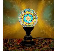 Handmade Moroccan Plug-in Lamp with Simple Switch - Ideal for Bedroom Serenity Study Corner Spa Nights & Festivals (3.9 x 7.1 inches)
