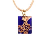 Handmade Murano Glass Pendant, Murano Glass Jewellery from Venice Italy made using Gold Leaf, Dainty 2cm x 1.5cm (Pixie)