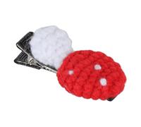 Handmade Mushroom Hair Clip Sweet Crochet Hair Barrettes Decorations Unique Art Hairpin Fashion Hair Accessories