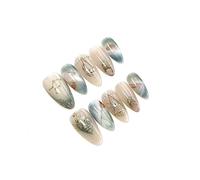 Handmade Nail Art Stickers - Sweet Cool Breeze Collection, Luxury Gel, Long Lasting, Easy to Apply, Salon Quality，Includes Full Toolkit (1511 Libra,S)