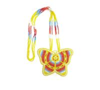 Handmade Native American Style Tribal ethnic Seed Bead Beaded Layered Medallion Necklace #1, One Size, Glass, No Gemstone