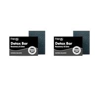 Handmade Natural Detox Bar - Charcoal - Absorbant, Restorative, Cleansing 95g (Pack of 2)