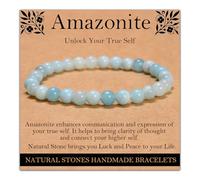 Handmade Natural Gemstone Elastic Bracelet - Healing Crystal Beads Jewelry, Uni, 10mm, No Gemstones