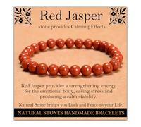 Handmade Natural Gemstone Elastic Bracelet - Healing Crystal Beads Jewelry, Uni, 10mm, No Gemstones