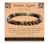 Handmade Natural Gemstone Elastic Bracelet - Healing Crystal Beads Jewelry, Uni, 10mm, No Gemstones