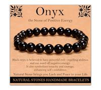Handmade Natural Gemstone Elastic Bracelet - Healing Crystal Beads Jewelry, Uni, 4mm, No Gemstones