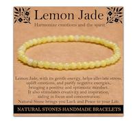 Handmade Natural Gemstone Elastic Bracelet - Healing Crystal Beads Jewelry, Uni, 6mm, No Gemstones