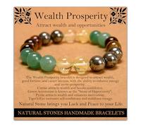 Handmade Natural Gemstone Elastic Bracelet - Healing Crystal Beads Jewelry, Uni, 6mm, No Gemstones
