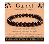 Handmade Natural Gemstone Elastic Bracelet - Healing Crystal Beads Jewelry, Uni, 6mm, No Gemstones
