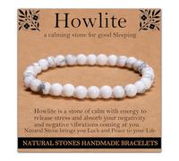 Handmade Natural Gemstone Elastic Bracelet - Healing Crystal Beads Jewelry, Uni, 8mm, No Gemstones