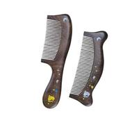Handmade Natural Sandalwood Hair Comb - Anti-Static Fine and Wide Tooth Beard Comb for Men, Women, and Kids Cat Comt Set