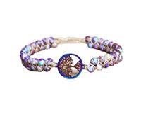 Handmade Natural Stone Boho Yoga Wrap Bangle Charm Friendship Gift