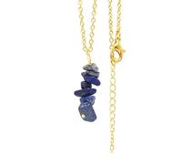 Handmade Necklaces,Adjustable Lobster Clasp High-End Light Luxury Natural Gemstone Crystal Gravel Pendant Necklace,Energy Jewellery for Women Lapis Lazuli