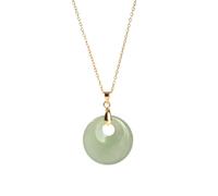 Handmade Necklaces,Adjustable Lobster Clasp High-End Niche Design Natural Gemstone Crystal Round Agogo Pendant Necklace,Energy Jewellery for Women Eastern Tombs