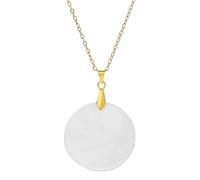 Handmade Necklaces,Adjustable Lobster Clasp Light Luxury Fashion Natural Gemstone Crystal Round Pendant Necklace,Energy Jewellery for Women Men White Crystal