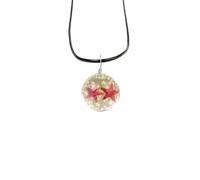 Handmade Necklaces,Adjustable Lobster Clasp Waxed Cord Niche Design Natural Crystal Starry Night Pentagonal Star Pendant Necklace,Energy Jewellery for Women Men Pink