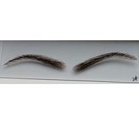 Handmade New False 100% Human Hair Lace Base Eyebrow Wigs Wig For Men Women Black Brown Blonde, UK (One Size, Dark Brown #2)