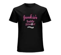 Handmade Noodles Junkie’S Baddy Powder - Mark Owen Inspired with Glitter Print Classic Breathable T Shirt Black L