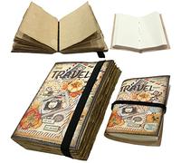 Handmade Notebook Dairy 2pc Set Journal Antique Tanned Leather Eco Friendly 7” X 5” & 4” X 3” Office School Home Use 1% Of Sale Value Will Be Donated To Hospital Sheffield