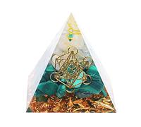 Handmade Orgonite Pyramid, 60mm Amethyst Crystal Sphere with Amethyst Natural Cristal Stone Orgone Energy Healing,Crystal Orgonite,Yoga Energy Generator Crystals