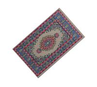 Handmade Oriental Carpet Rug For 1/12 Scale Dollhouses Miniature Living Room Scene Display Decoration Dollhouses Accessories